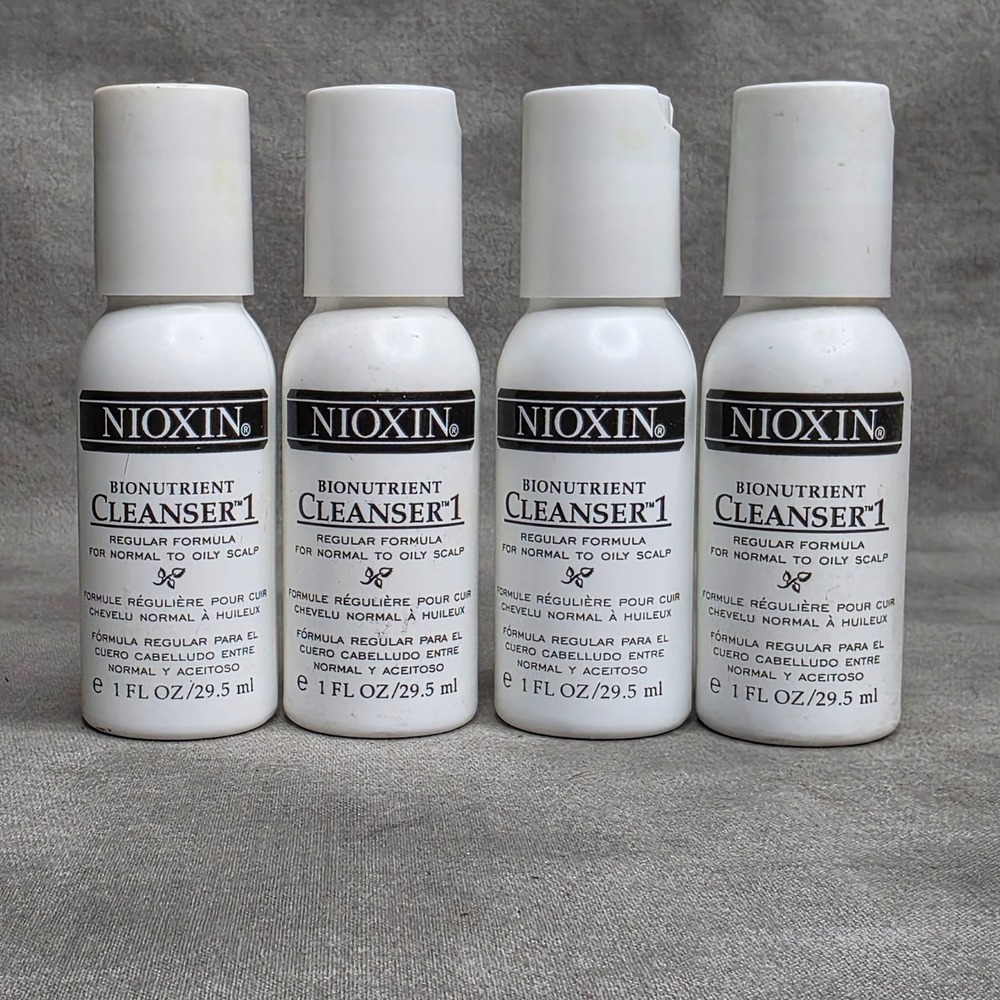 (X4) Nioxin Bionutrient Cleanser 1 Regular Formula 1 fl oz Travel Size
